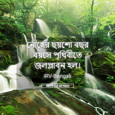 Picture 05 - আদি 7:6 BENIRV - নোহের ছয়শো বছর - Bible Verse Picture