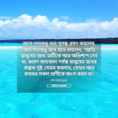 Picture 05 - আদি 8:21 BENIRV - তাতে সদাপ্রভু তার - Bible Verse Picture