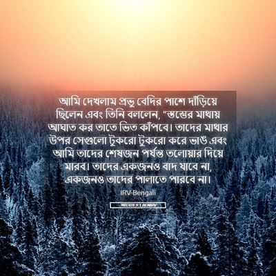 Picture 05 - আমোচ 9:1 BENIRV - আমি দেখলাম প্রভু - Bible Verse Picture