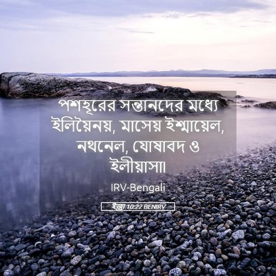 Picture 05 - ইজ্ৰা 10:22 BENIRV - পশহূরের সন্তানদের - Bible Verse Picture