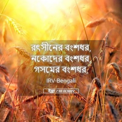 Picture 05 - ইজ্ৰা 2:48 BENIRV - রৎসীনের বংশধর, - Bible Verse Picture