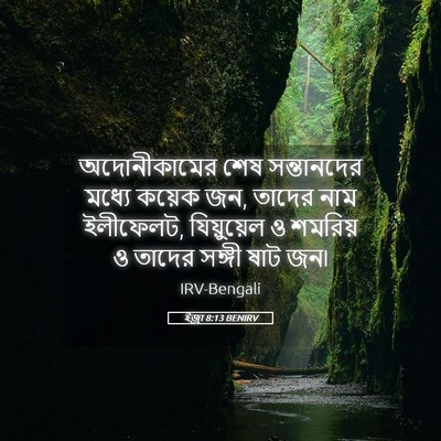 Picture 05 - ইজ্ৰা 8:13 BENIRV - অদোনীকামের শেষ - Bible Verse Picture