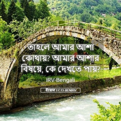 Picture 05 - ইয়োব 17:15 BENIRV - তাহলে আমার আশা - Bible Verse Picture