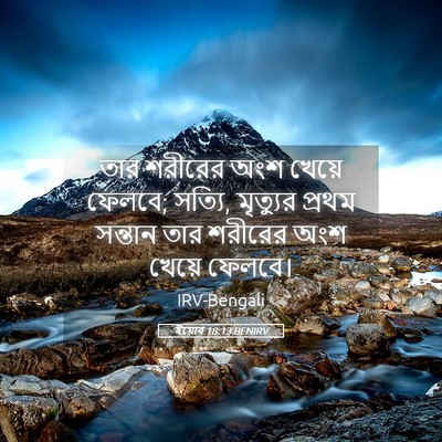 Picture 05 - ইয়োব 18:13 BENIRV - তার শরীরের অংশ - Bible Verse Picture