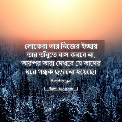 Picture 05 - ইয়োব 18:15 BENIRV - লোকেরা তার নিজের - Bible Verse Picture