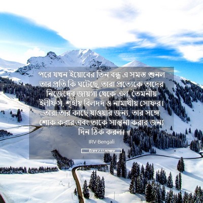 Picture 05 - ইয়োব 2:11 BENIRV - পরে যখন ইয়োবের - Bible Verse Picture