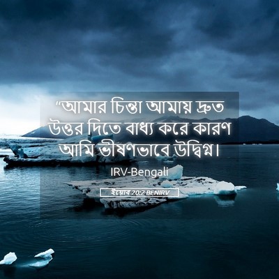 Picture 05 - ইয়োব 20:2 BENIRV - “আমার চিন্তা - Bible Verse Picture