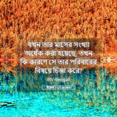 Picture 05 - ইয়োব 21:21 BENIRV - যখন তার মাসের - Bible Verse Picture