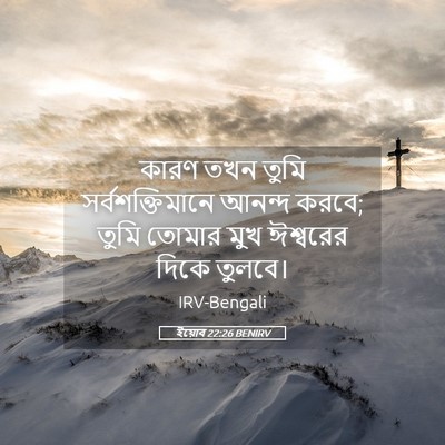 Picture 05 - ইয়োব 22:26 BENIRV - কারণ তখন তুমি - Bible Verse Picture