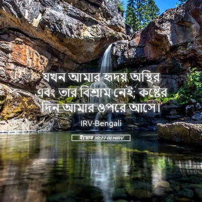 Picture 05 - ইয়োব 30:27 BENIRV - যখন আমার হৃদয় - Bible Verse Picture