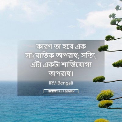 Picture 05 - ইয়োব 31:11 BENIRV - কারণ তা হবে এক - Bible Verse Picture