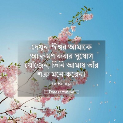 Picture 05 - ইয়োব 33:10 BENIRV - দেখুন, ঈশ্বর আমাকে - Bible Verse Picture