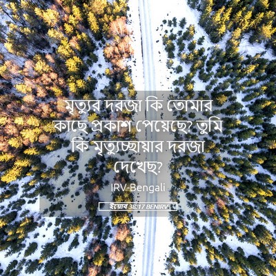 Picture 05 - ইয়োব 38:17 BENIRV - মৃত্যুর দরজা কি - Bible Verse Picture