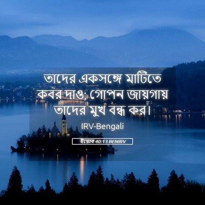Picture 05 - ইয়োব 40:13 BENIRV - তাদের একসঙ্গে - Bible Verse Picture