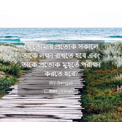 Picture 05 - ইয়োব 7:18 BENIRV - যে তোমায় - Bible Verse Picture