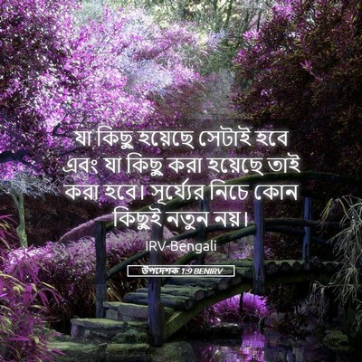 Picture 05 - উপদেশক 1:9 BENIRV - যা কিছু হয়েছে - Bible Verse Picture