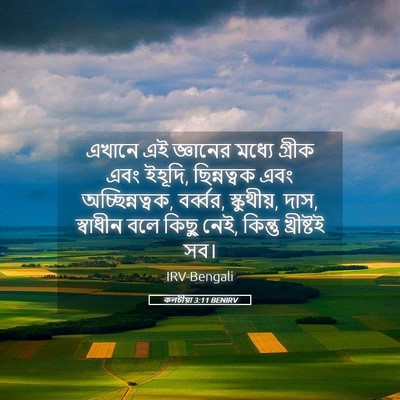 Picture 05 - কলচীয়া 3:11 BENIRV - এখানে এই জ্ঞানের - Bible Verse Picture