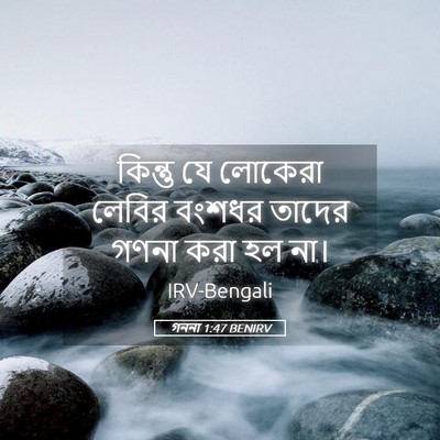 Picture 05 - গননা 1:47 BENIRV - কিন্তু যে লোকেরা - Bible Verse Picture
