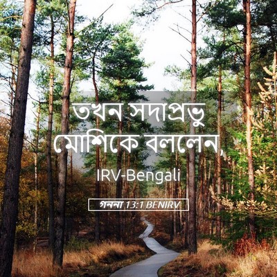 Picture 05 - গননা 13:1 BENIRV - তখন সদাপ্রভু - Bible Verse Picture