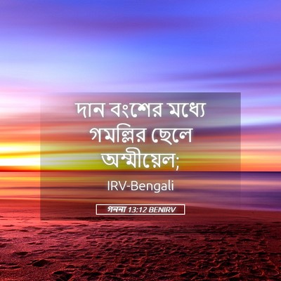 Picture 05 - গননা 13:12 BENIRV - দান বংশের মধ্যে - Bible Verse Picture