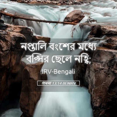 Picture 05 - গননা 13:14 BENIRV - নপ্তালি বংশের - Bible Verse Picture