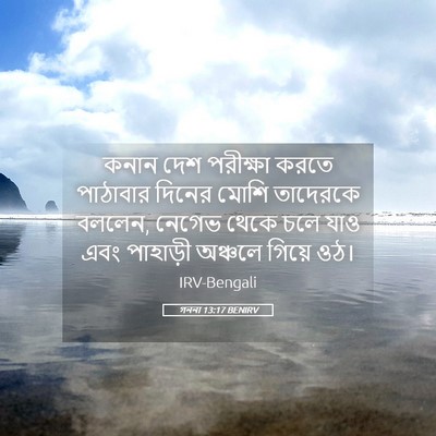 Picture 05 - গননা 13:17 BENIRV - কনান দেশ পরীক্ষা - Bible Verse Picture
