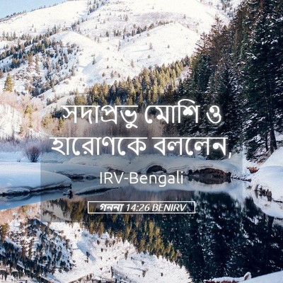 Picture 05 - গননা 14:26 BENIRV - সদাপ্রভু মোশি ও - Bible Verse Picture