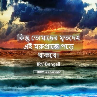Picture 05 - গননা 14:32 BENIRV - কিন্তু তোমাদের - Bible Verse Picture
