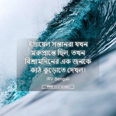 Picture 05 - গননা 15:32 BENIRV - ইস্রায়েল - Bible Verse Picture