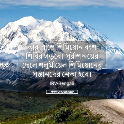 Picture 05 - গননা 2:12 BENIRV - তার পাশে শিমিয়োন - Bible Verse Picture
