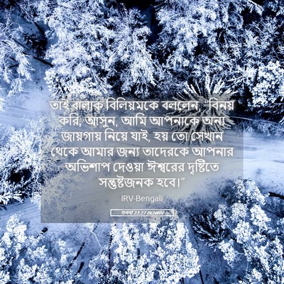 Picture 05 - গননা 23:27 BENIRV - তাই বালাক - Bible Verse Picture