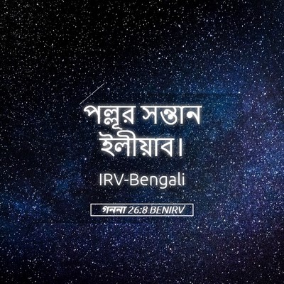 Picture 05 - গননা 26:8 BENIRV - পল্লূর সন্তান - Bible Verse Picture