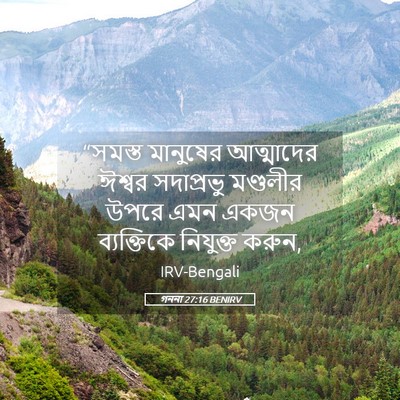 Picture 05 - গননা 27:16 BENIRV - “সমস্ত মানুষের - Bible Verse Picture