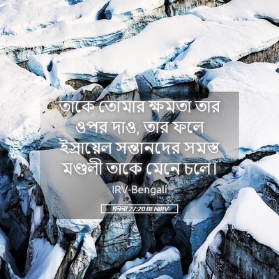 Picture 05 - গননা 27:20 BENIRV - তাকে তোমার ক্ষমতা - Bible Verse Picture