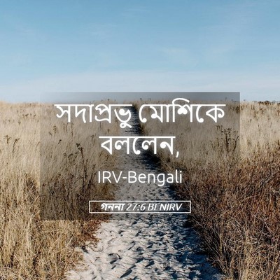 Picture 05 - গননা 27:6 BENIRV - সদাপ্রভু মোশিকে - Bible Verse Picture