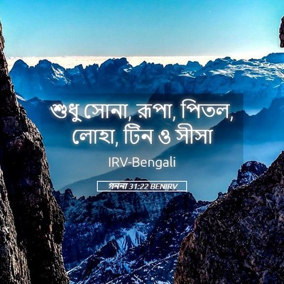 Picture 05 - গননা 31:22 BENIRV - শুধু সোনা, রূপা, - Bible Verse Picture