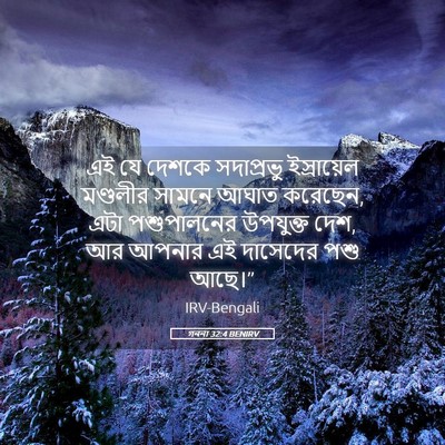 Picture 05 - গননা 32:4 BENIRV - এই যে দেশকে - Bible Verse Picture
