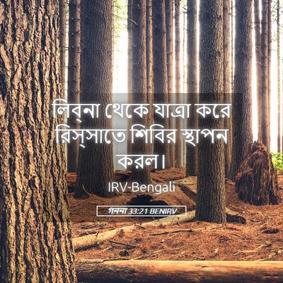 Picture 05 - গননা 33:21 BENIRV - লিব্‌না থেকে - Bible Verse Picture