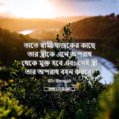 Picture 05 - গননা 5:31 BENIRV - তাতে স্বামী - Bible Verse Picture