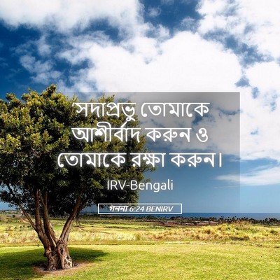 Picture 05 - গননা 6:24 BENIRV - ‘সদাপ্রভু তোমাকে - Bible Verse Picture