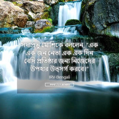 Picture 05 - গননা 7:11 BENIRV - সদাপ্রভু মোশিকে - Bible Verse Picture