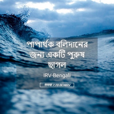 Picture 05 - গননা 7:70 BENIRV - পাপার্থক বলিদানের - Bible Verse Picture