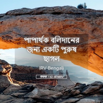 Picture 05 - গননা 7:82 BENIRV - পাপার্থক বলিদানের - Bible Verse Picture