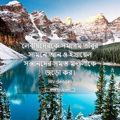 Picture 05 - গননা 8:9 BENIRV - লেবীয়দেরকে সমাগম - Bible Verse Picture
