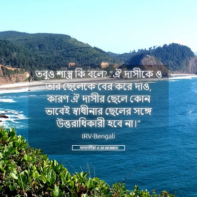 Picture 05 - গালাতীয়া 4:30 BENIRV - তবুও শাস্ত্র কি - Bible Verse Picture