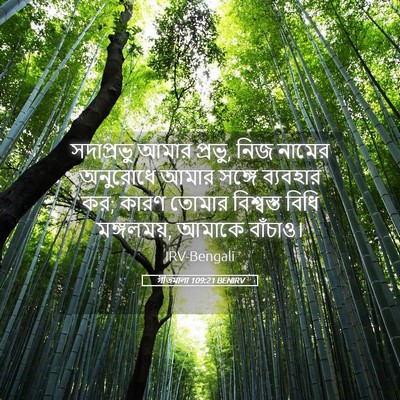 Picture 05 - গীতমালা 109:21 BENIRV - সদাপ্রভুু আমার - Bible Verse Picture