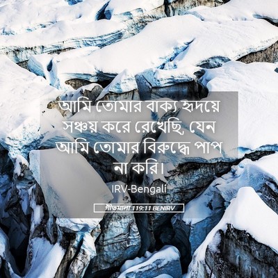 Picture 05 - গীতমালা 119:11 BENIRV - আমি তোমার বাক্য - Bible Verse Picture