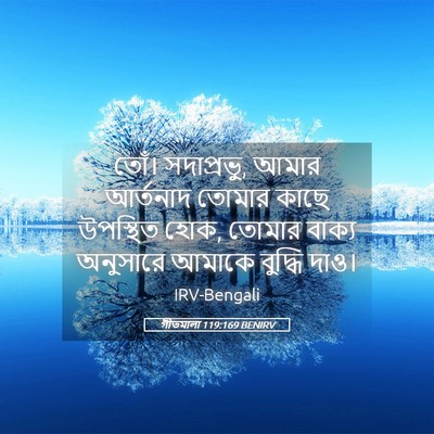 Picture 05 - গীতমালা 119:169 BENIRV - তোঁ। সদাপ্রভুু, - Bible Verse Picture