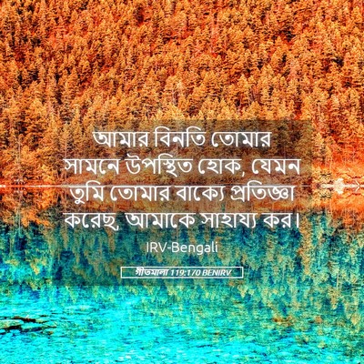 Picture 05 - গীতমালা 119:170 BENIRV - আমার বিনতি তোমার - Bible Verse Picture
