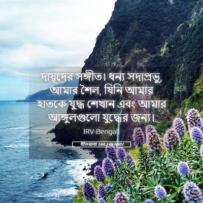 Picture 05 - গীতমালা 144:1 BENIRV - দায়ূদের সঙ্গীত। - Bible Verse Picture